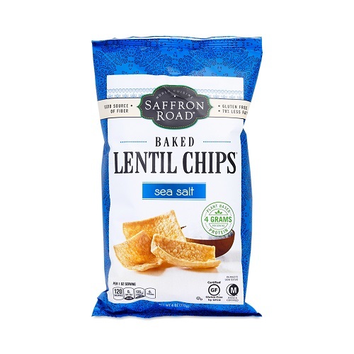 Baked lentil chips