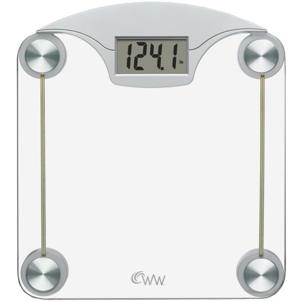 Digital Glass and Chrome Weight Scale