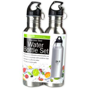 Stainless Steel Sports Bottle Set